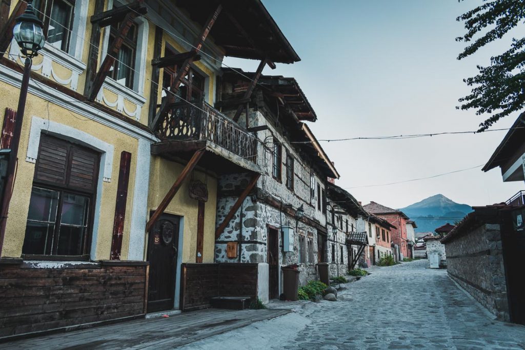 This is a photo of Bansko Old Town. Top things to do in Bansko apart from skiing.