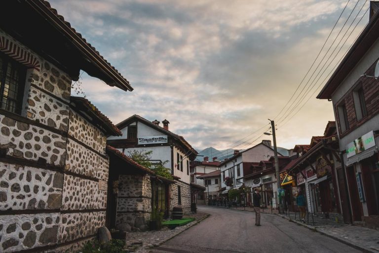 This is a photo of Bansko Old Town. Unconference explained: Experiencing Bloggers On Top 2018 in Bansko.