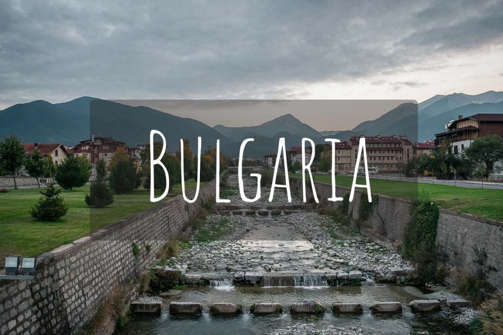 This image shows the river that flows through the city of Bansko and it's the cover photo of Bulgaria as a destination.