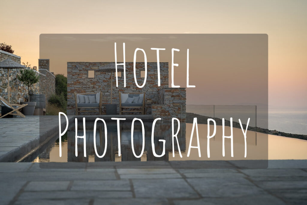 This image shows the swimming pool area of Verina Astra Hotel in Sifnos at sunset.