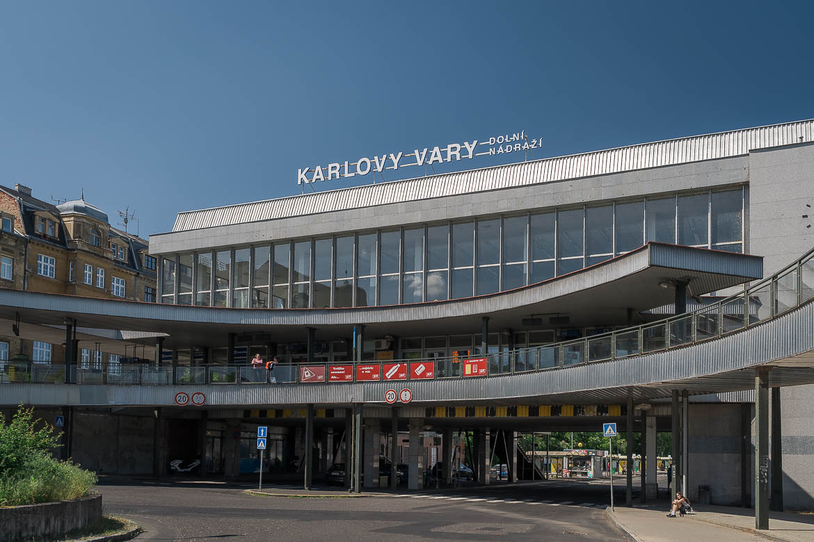 The bus station of Karlovy Vary.
