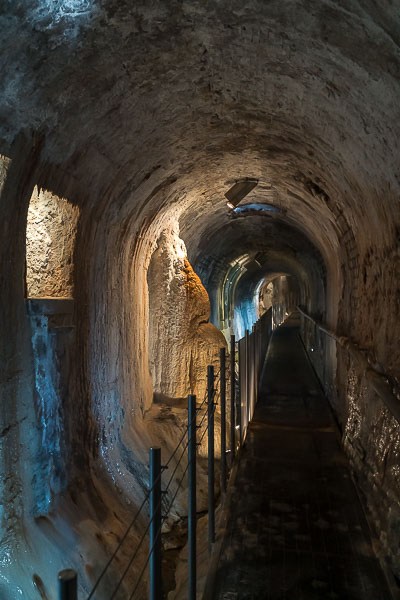 The underground corridor of the Vridlo Spring.