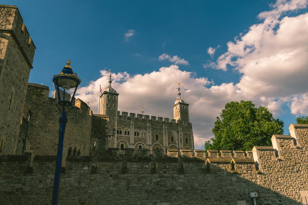 This is a photo of the Tower of London, England. This is the starting point of our South Bank walk.